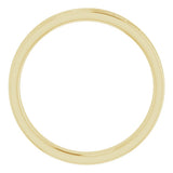 10K Yellow Gold 3.5 mm Floral Flat Band Size 8 