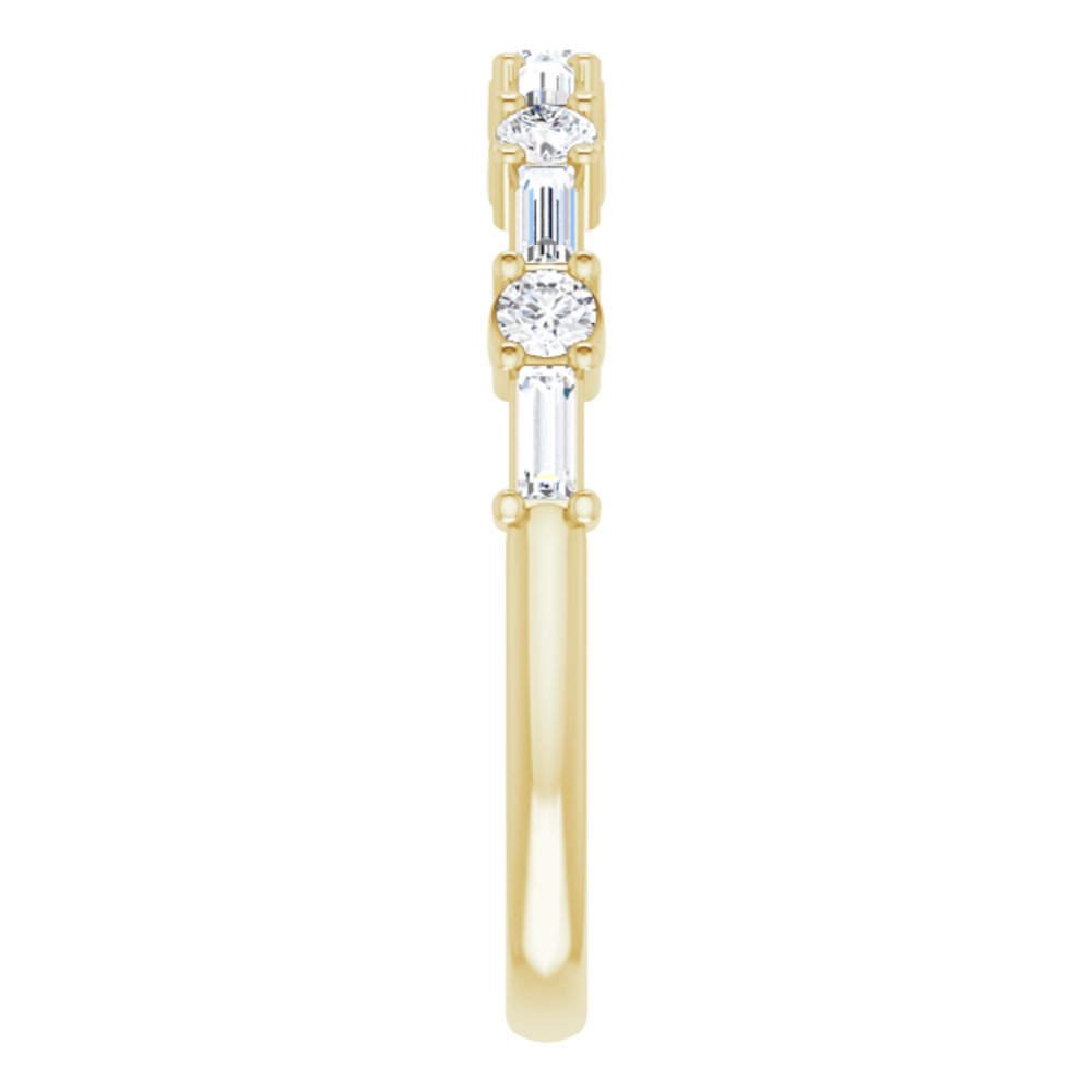 14K Yellow 3/8 CTW Lab-Grown Diamond Anniversary Band