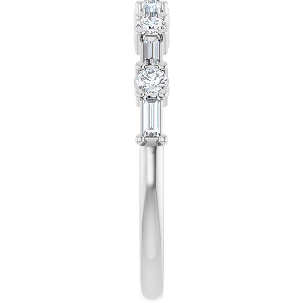 Platinum 3/8 CTW Lab-Grown Diamond Anniversary Band