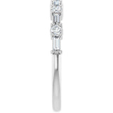 Platinum 3/8 CTW Lab-Grown Diamond Anniversary Band