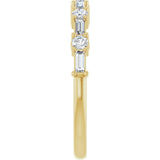 14K Yellow 3/8 CTW Lab-Grown Diamond Anniversary Band