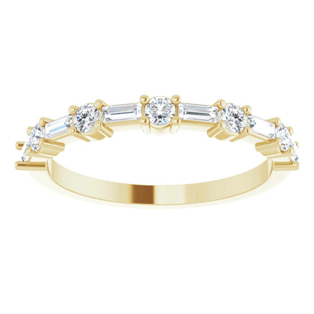 14K Yellow 3/8 CTW Lab-Grown Diamond Anniversary Band