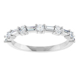 Platinum 3/8 CTW Lab-Grown Diamond Anniversary Band