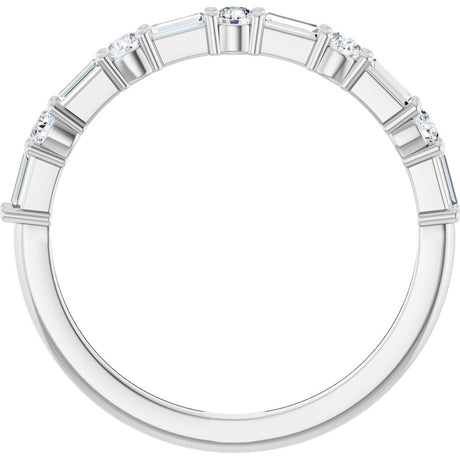Platinum 3/8 CTW Lab-Grown Diamond Anniversary Band