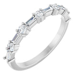 Platinum 3/8 CTW Lab-Grown Diamond Anniversary Band