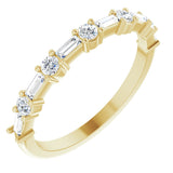 14K Yellow 3/8 CTW Lab-Grown Diamond Anniversary Band