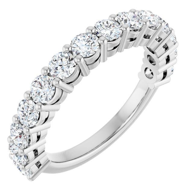 14K White Gold 1 1/4 CTW Lab-Grown Diamond Anniversary Band
