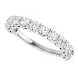 14K White Gold 1 1/4 CTW Lab-Grown Diamond Anniversary Band