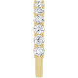 14K Yellow Gold 1 1/4 CTW Lab-Grown Diamond Anniversary Band