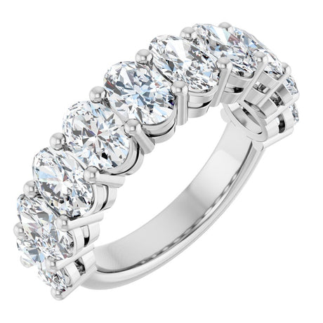 14K White Gold 4 CTW Lab-Grown Diamond Anniversary Band