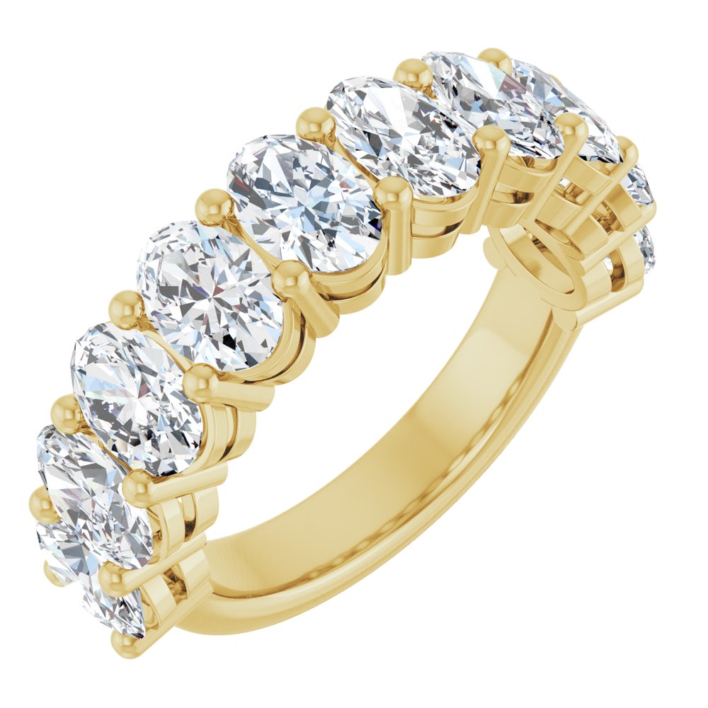 14K Yellow Gold 4 CTW Lab-Grown Diamond Anniversary Band