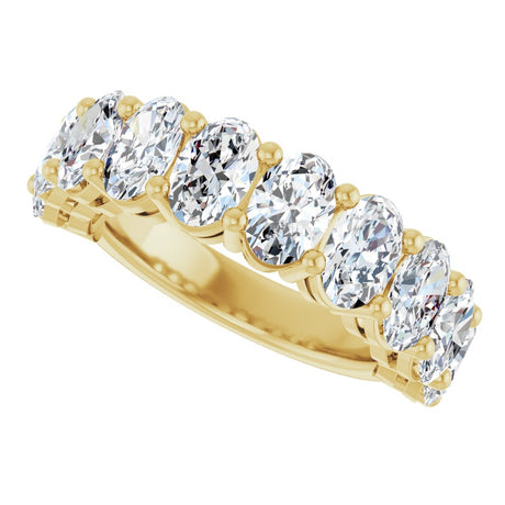 14K Yellow Gold 4 CTW Lab-Grown Diamond Anniversary Band