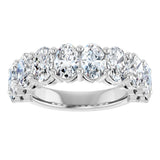 14K White Gold 4 CTW Lab-Grown Diamond Anniversary Band