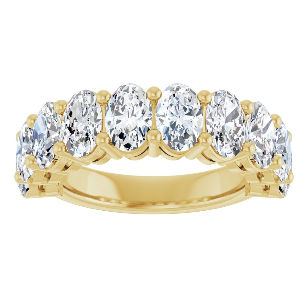 14K Yellow Gold 4 CTW Lab-Grown Diamond Anniversary Band