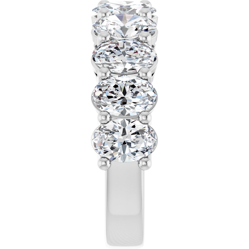 14K White Gold 4 CTW Lab-Grown Diamond Anniversary Band
