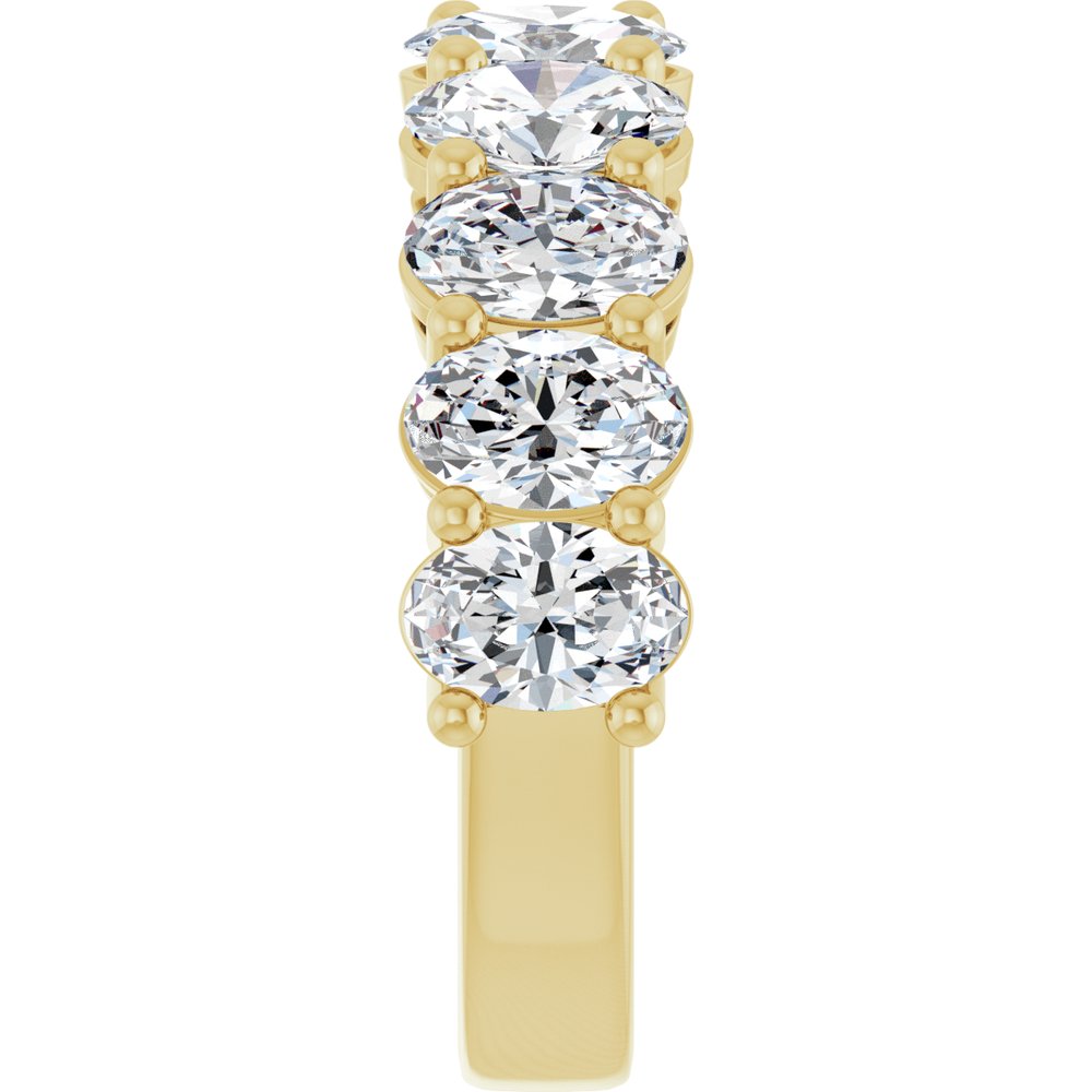 14K Yellow Gold 4 CTW Lab-Grown Diamond Anniversary Band