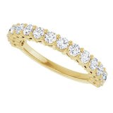14K Yellow Gold 1 CTW Lab-Grown Diamond Anniversary Band