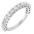 14K White Gold 1 CTW Lab-Grown Diamond Anniversary Band