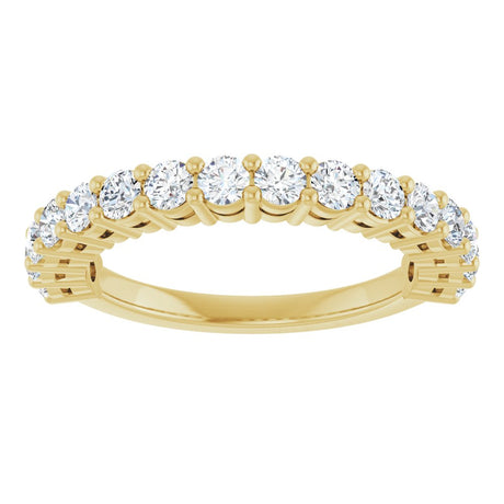 14K Yellow Gold 1 CTW Lab-Grown Diamond Anniversary Band