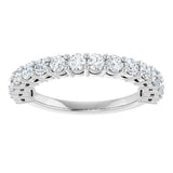 14K White Gold 1 CTW Lab-Grown Diamond Anniversary Band