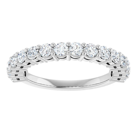 14K White Gold 1 CTW Lab-Grown Diamond Anniversary Band