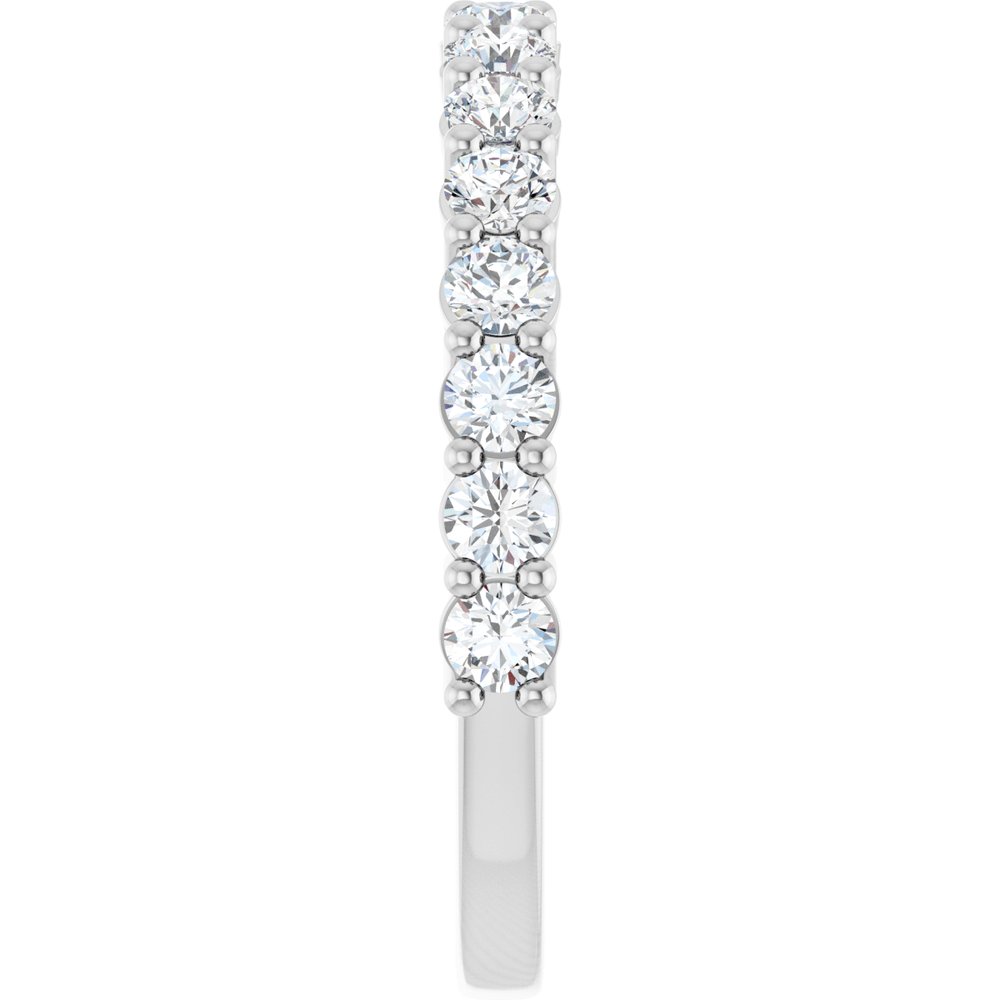 14K White Gold 1 CTW Lab-Grown Diamond Anniversary Band
