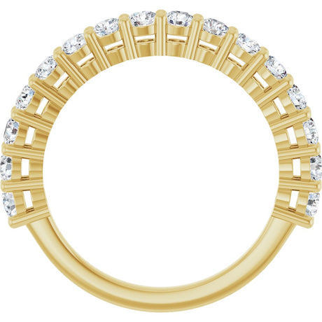 14K Yellow Gold 1 CTW Lab-Grown Diamond Anniversary Band