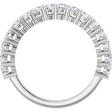 14K White Gold 1 CTW Lab-Grown Diamond Anniversary Band