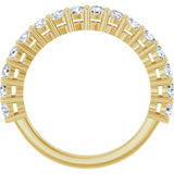 14K Yellow Gold 1 CTW Lab-Grown Diamond Anniversary Band