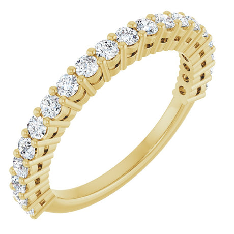 14K Yellow Gold 1/2 CTW Lab-Grown Diamond Anniversary Band