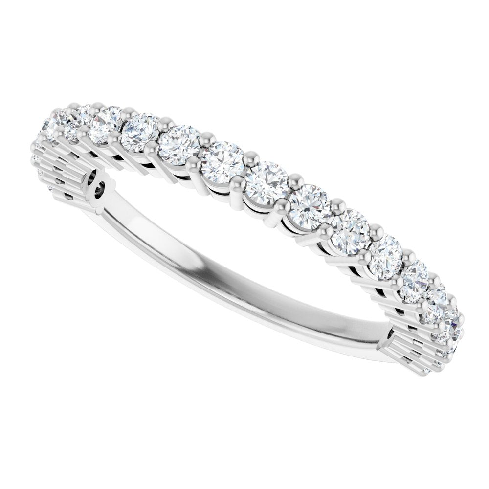14K White Gold 1/2 CTW Lab-Grown Diamond Anniversary Band