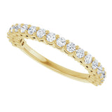 14K Yellow Gold 1/2 CTW Lab-Grown Diamond Anniversary Band