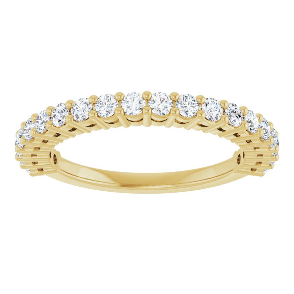 14K Yellow Gold 1/2 CTW Lab-Grown Diamond Anniversary Band