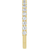 14K Yellow Gold 1/2 CTW Lab-Grown Diamond Anniversary Band