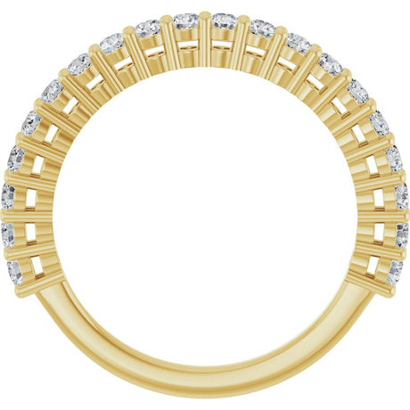 14K Yellow Gold 1/2 CTW Lab-Grown Diamond Anniversary Band
