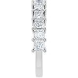 14K White 2 CTW Lab-Grown Diamond Anniversary Band