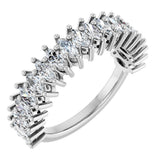 14K White Gold 1 1/5 CTW Lab-Grown Diamond Anniversary Band