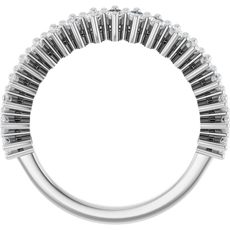 14K White Gold 1 1/5 CTW Lab-Grown Diamond Anniversary Band