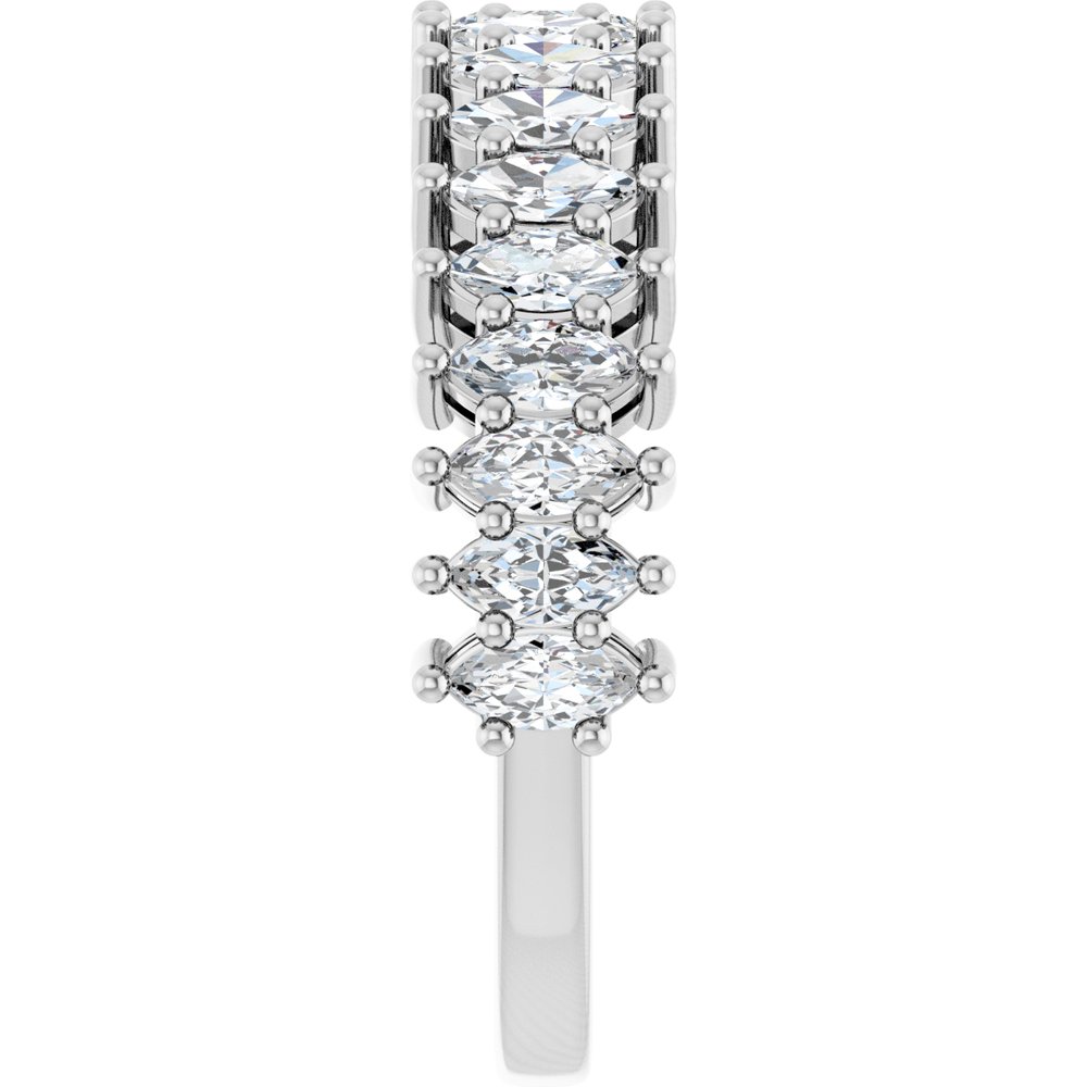 14K White Gold 1 1/5 CTW Lab-Grown Diamond Anniversary Band