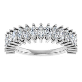 14K White Gold 1 1/5 CTW Lab-Grown Diamond Anniversary Band