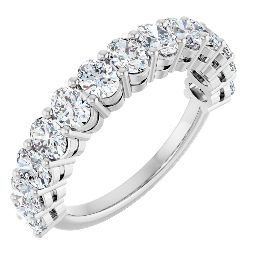 14K White Gold 1 9/10 CTW Lab-Grown Diamond Anniversary Band