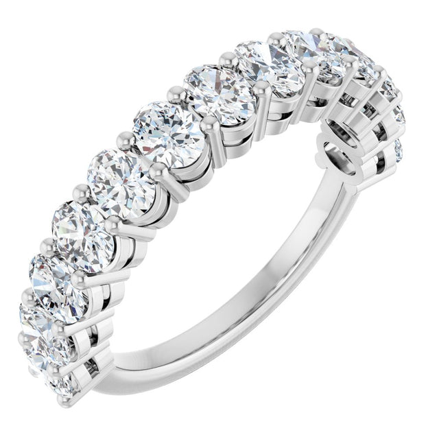 14K White Gold 1 9/10 CTW Lab-Grown Diamond Anniversary Band