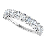 14K White Gold 1 9/10 CTW Lab-Grown Diamond Anniversary Band