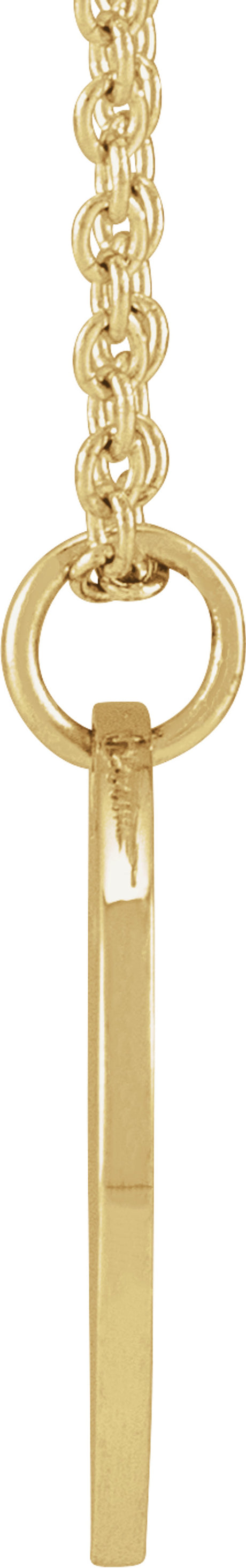 18K Yellow Gold-Plated Sterling Silver Rose June Birth Flower 16-18" Necklace