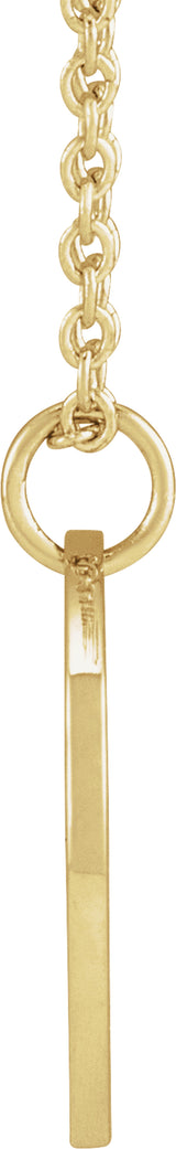 18K Yellow Gold-Plated Sterling Silver Daisy April Birth Flower 16-18" Necklace