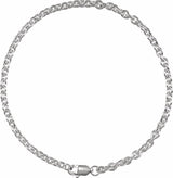 Sterling Silver 2.8 mm Cable 7" Chain