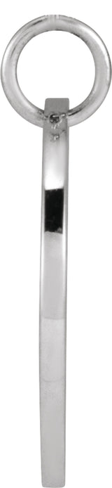 Sterling Silver Chrysanthemum November Birth Flower Pendant