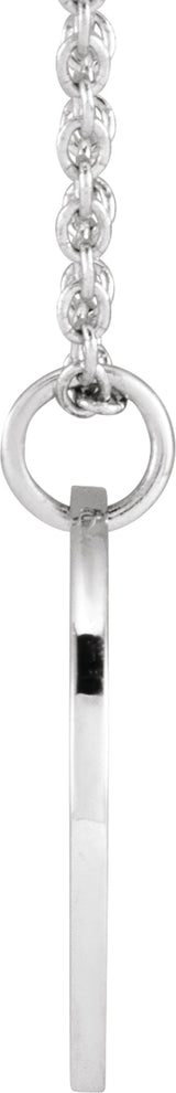 Sterling Silver Snow Drop January Birth Flower 16-18" Necklace