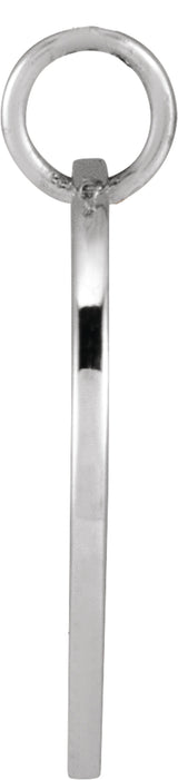 14K White Gold Morning Glory September Birth Flower Pendant