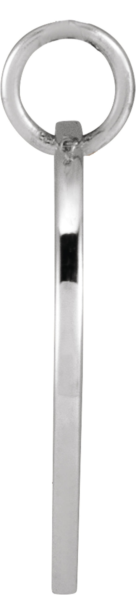 14K White Morning Glory September Birth Flower Pendant